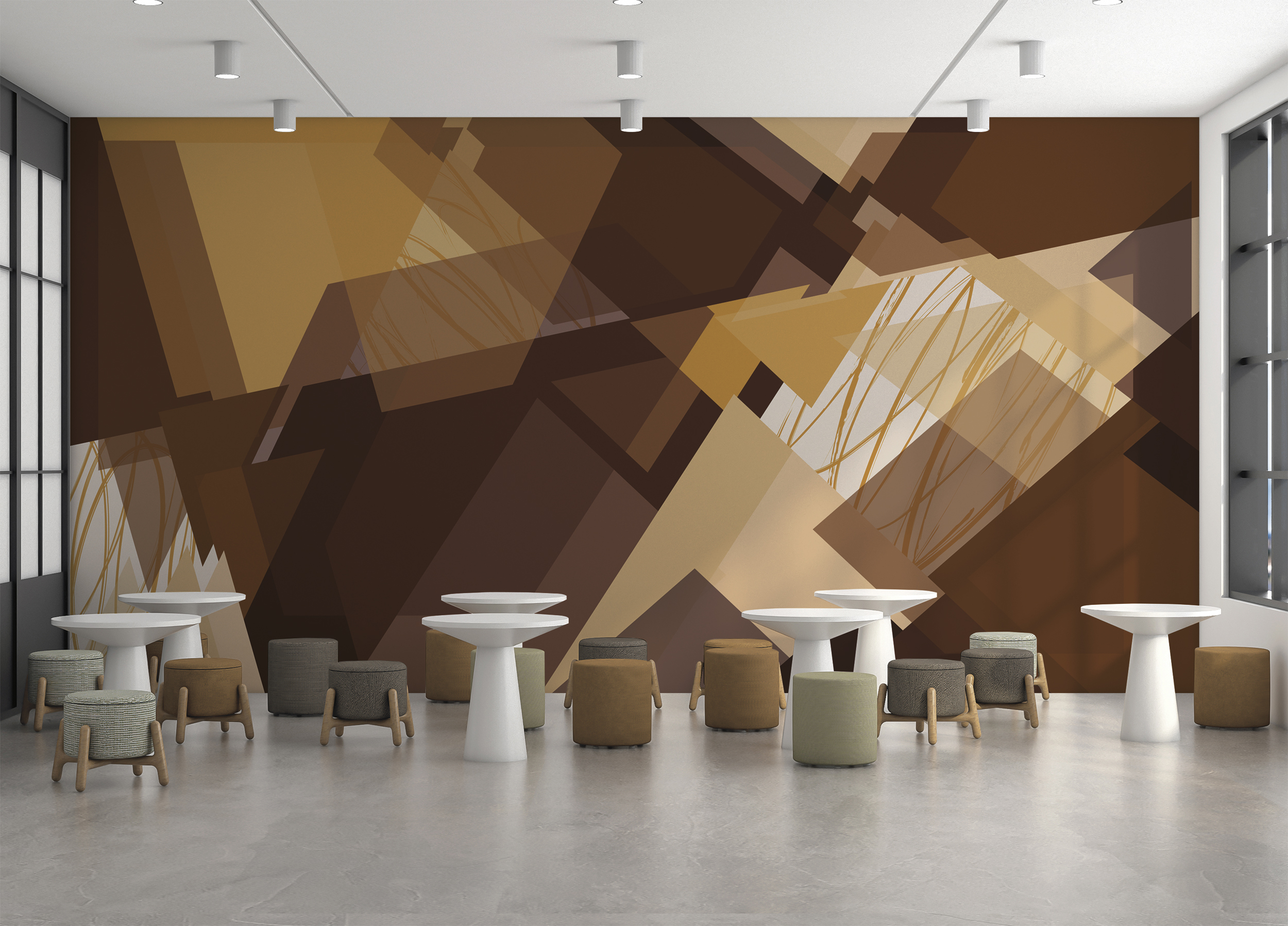 High-resolution digital printing equipment used for wallcovering and acoustical panels